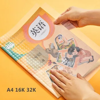 A4 16K 25K könyvborítók 10 lap átlátszó iskolai diákkönyvvédő Könnyen használható vízálló papucsok Irodai brosúra film