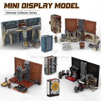 Űrfilm jelenet Dioráma MOC építőelemek Mini kijelző modell Technológia Építőelemek DIY összeszerelési kollekció játékok Karácsonyi ajándékok