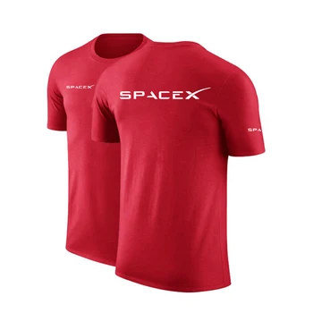 SpaceX Space X logó 2023 A férfiak új pamut lélegző pólói nyáron népszerűek divatos mintás alkalmi felsőkkel.