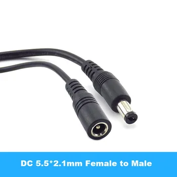  Anya - férfi dugó CCTV DC tápkábel hosszabbító kábel adapter 12V tápkábelek 5.5mmx2.1mm kamera hosszabbító kábelhez