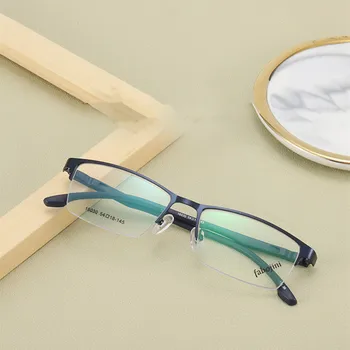 TGCYEYO Fashion Ultra-light TR Legs szemüvegkeret férfi fém félkeret Myopia Presbyopia dioptriás félkeret