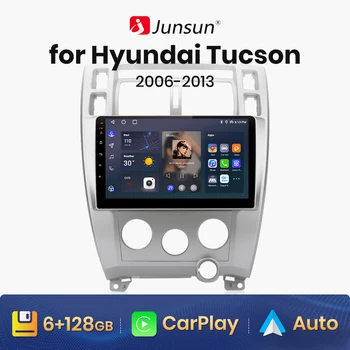 Junsun V1 AI hang vezeték nélküli CarPlay Android Auto rádió Hyundai Tucson 2006 - 2013 2008 4G autó multimédia GPS 2DIN Autorádió