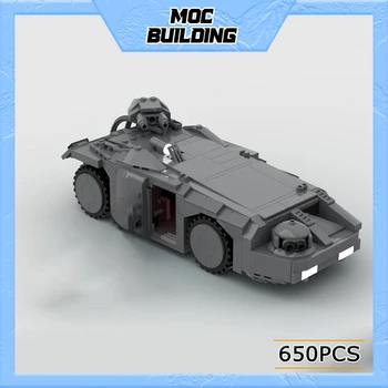 MOC UCS katonai sorozat Army Aliens M577 APC páncélozott jármű építőelem játékok Kockák összeállítása készlet gyerekeknek Ajándék MOC-108728
