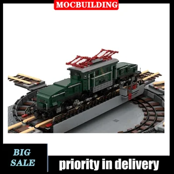 MOC Elektromos forgó platform kicsi 2 modell építőelem hajó vonat szállítás mozdonygyűjtő sorozat játék ajándékok