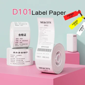 NIIMBOT D101 címkepapír Nincs tinta címkekészítő termikus ár dátum ruházat rendezés matrica vízálló címkék otthoni irodai használatra