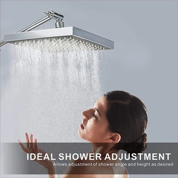 11 hüvelykes állítható zuhanykar univerzális csatlakozás Tömör sárgaréz zuhanyhosszabbító
