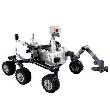 Űrállomás rakéta Holdkomp Curiosity Rover Shuttle hajó Modell Építőelemek lepined Kockák Játékok DIY gyermek ajándékok