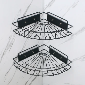 rozsdamentes acél fürdőszobai háromszög tároló polc A különböző méretű, kétrészes készlet fürdőszobai saroktároló állványként szolgál