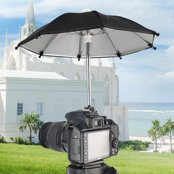 1db DSLR fényképezőgép esernyő forró cipővédő napernyő esős tartó Canon Nikon Fuji Leica Sony tükör nélküli telefonfotózáshoz Hozzáférés
