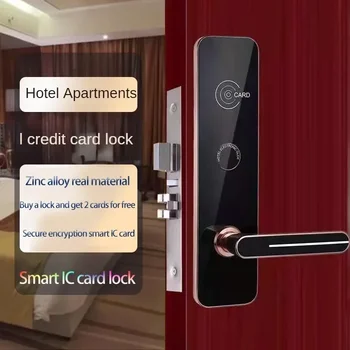 Hotel ajtózár mágneskártya indukciós szállodai kártya lakás intelligens zár IC elektronikus fa ajtózár