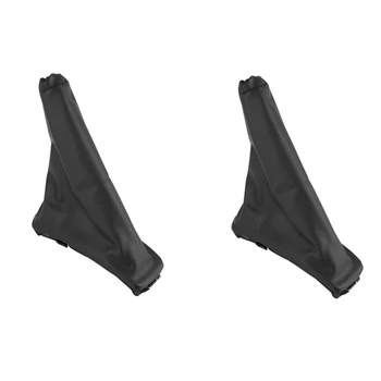 2PCS kézifék lábszárvédő fedél kézifék csomagtartó fekete PU bőr Chevrolet Spark 2011-2016 cserealkatrészek tartozékai