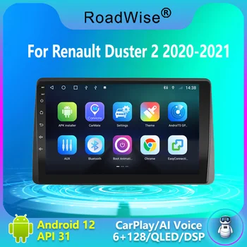  Roadwise 2 din Android autórádió multimédia Carplay Renault Duster HM 2 2020 2021 4G Wifi GPS DVD BT Navi Autoradio sztereó