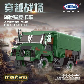 XINGBAO 06044 Hegyi terepjáró jármű modell Katonai szállító járművek sorozat DIY játékok építőelemek ajándék fiúknak 411Pcs