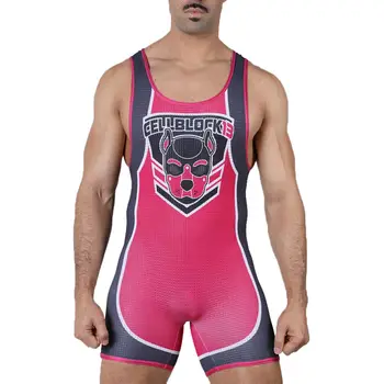 Wrestling Singlets Suit Professional Coverall Training Competition Freestyle Wrestling 2023 High Elastic férfi ujjatlan ruha