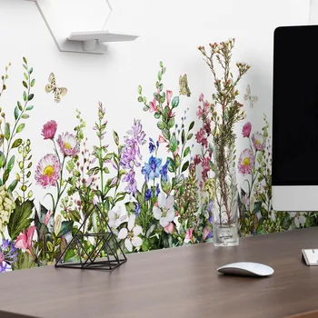 Nagy növényi és virágos falmatricák nappalihoz és hálószobához Háttér dekoratív PVC falmatricák