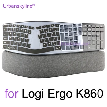 Ergo K860 billentyűzetborítás Logitech ERGO K860 for logi Business Protector bőrtok Szilikon tartozék K 860 fekete