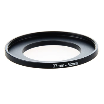 Camera Lens Filter Step Up gyűrű 37–52mm adapter Fekete