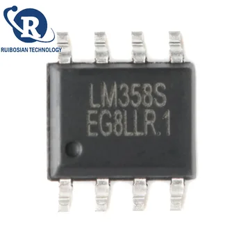 10PCS LM358S SOP-8 LM358 kettős műveleti erősítő chip IC vezérlő