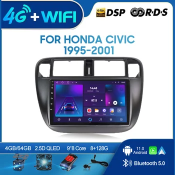 QSZN A Honda Civic 1995-2001 RHD 2 din Android 12.0 autórádió Multimédia videó lejátszó GPS navigáció 4G Carplay Fejegység
