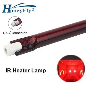 HoneyFly 10db 350mm testreszabott infravörös halogén lámpa 700 / 1000W 235V R7S fűtőelem IR fűtőlámpa szárítás nyomtatás festés