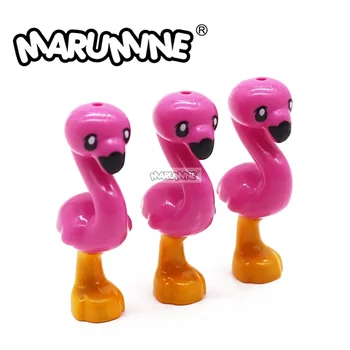 Marumin Flamingó Állati építőelemek alkatrészek MOC Építőelemek MOC Építő elemek Sirályok Pingvinek Mókusok Husky madárkészletek Kiegészítők DIY modellek Játék