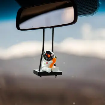 Auto Űrhajós medál Rajzfilm űrhajós űrhajós Függő dekoráció Egyedi gyanta jármű automatikus visszapillantó tükör tartozék Auto