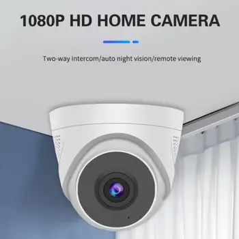 Wifi Survalance kamera EU/USA biztonsági védelem 1080P 360° Panorama intelligens éjjellátó otthoni biztonsági kaputelefon videokamera