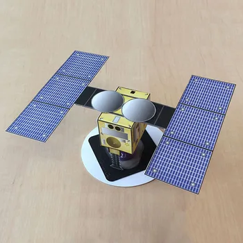 Szonda Műhold 3D papírmodell DIY oktatási szülő-gyermek kézikönyv lecke Háromdimenziós origami űrrepülés sorozat