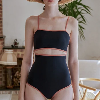 Kényelmes és lélegző - egy részes Női fürdőruha Bikini Szexi Gyors szárítás Kockás szoknya Lány strandfürdőruha