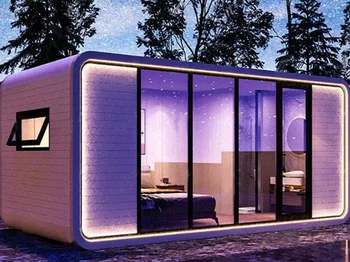 Szeizmikus földrengésálló sátrak Gazdasági mozgatható előregyártott előregyártott kapszula Hotel kabin konténerház