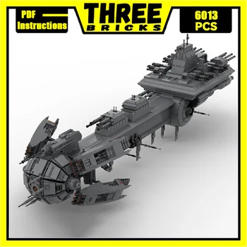 Moc építőelemek Klasszikus Scarran Dreadnought modell Technológia Kockák DIY összeszerelő űrhajó játékok gyerekeknek