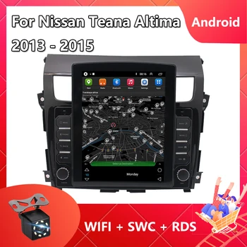 Nissan Teana Altima 2013 2014 2015 Tesla Type Android 11 autórádió Multimédia videó lejátszó navigáció GPS Bluetooth Carplay