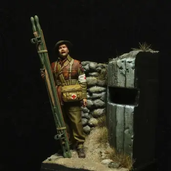 1/35 Gyanta modell figura GK , brit katona, Összeszereletlen és festetlen készlet