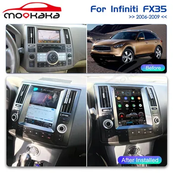 128G autórádió Infiniti FX35 FX45 2006 - 2009 Android 11 Tesla stílusú automatikus multimédia lejátszó GPS navigáció Audio fejegység
