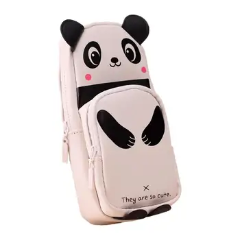 tolltartó táska Nagy Panda írószer kozmetikai tároló táska Smink rendszerező táska rúzsokhoz Sminkkefék Levélpapír tasak