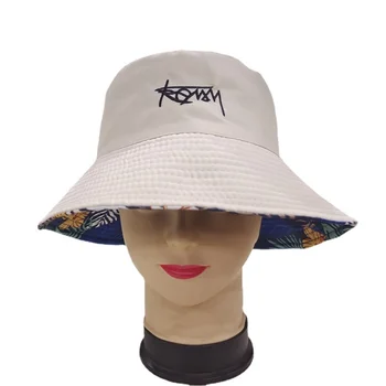 Unisex Harajuku vödör kalap kétoldalas viselet halász kalap nőknek Hawaii tavaszi nyári kültéri Panama Hip Hop sapka Chapeau