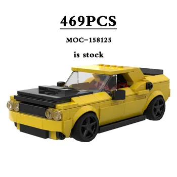 Új versenyautó MOC-158125 Speed Champion Supercar 469 részes szerelőelemek Építőelemek Gyerekjátékok DIY születésnapi ajándék Karácsonyi ajándék