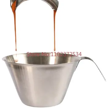 2DBS Fém mérőpohár Eszpresszó eszpresszó gép uncia csésze eszpresszó rozsdamentes acél extrakciós pohár 100ml mérleggel