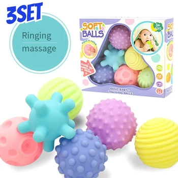 Hot Gyermek játéklabda baba markolat labda hajgyűrű puha gumi játék játék gumilabda csipet gyűrű haraphat