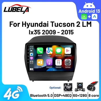  autós multimédia lejátszó Autoradio 4G WIFI 6 + 128G rádió 2Din Android Carplay Hyundai Tucson 2 LM IX35 2009-2015 Android 13 Auto