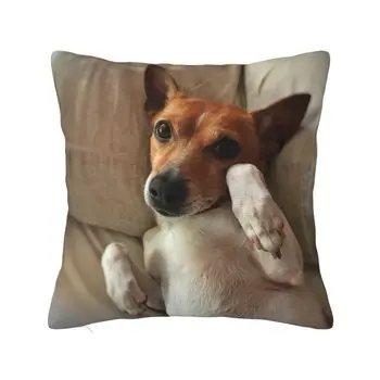 Vicces Jack Russell Terrier Meme Luxus párnahuzat Nappali dekoráció Kutya szerető párnák kanapéhoz