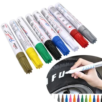 1 db színes toll készlet vízálló gumi tartós festékjelölő toll autó gumiabroncs futófelület környezeti gumiabroncs festési jelölő