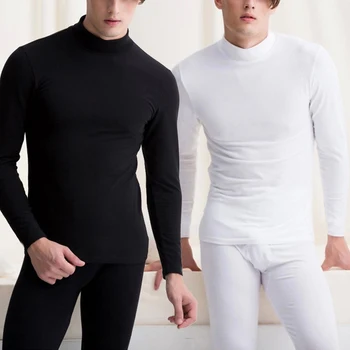 Téli meleg felsők és nadrágok 2 részes férfi ruházati szett pulóver férfi termikus fehérnemű szett plusz méret L-2X