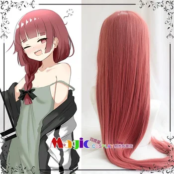 Anime Bocchi The Rock Hiroi Kikuri cosplay paróka 100cm hosszú rózsaszín hőálló szintetikus haj Halloween szerepjáték