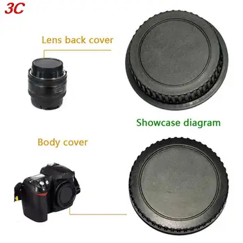 Canon 700D70D 6D2 5D4 1DX DSLR hátsó objektívsapkához és fényképezőgép vázsapka szett logóval ellátott fedővédő