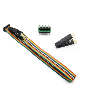 Eredeti SOIC8 IC Flash Sop8 IC Test Clip adapter foglalat TL866CS TL866A TL866II EZP2019 programozóhoz Legjobb minőség