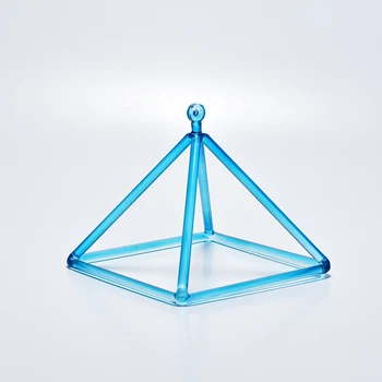 SITSANG-tökéletes hangmagasságú kék kristály éneklő piramis jógához Nyugodt 11 hüvelyk