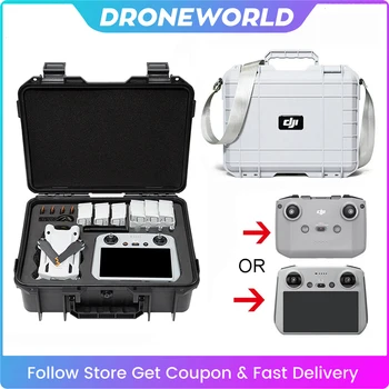 Tárolótáska DJI Mini 3 PRO / Mini3 / Air 2 / 2S / Avata számára Hordozható bőrönd kemény tok robbanásbiztos hordozódoboz Drón kiegészítők