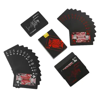pakli kártya 180 fokos hajlító kialakítás Vízálló játékkártyák Könnyen keverhető és tartós játékkártyák Pókerkártyák